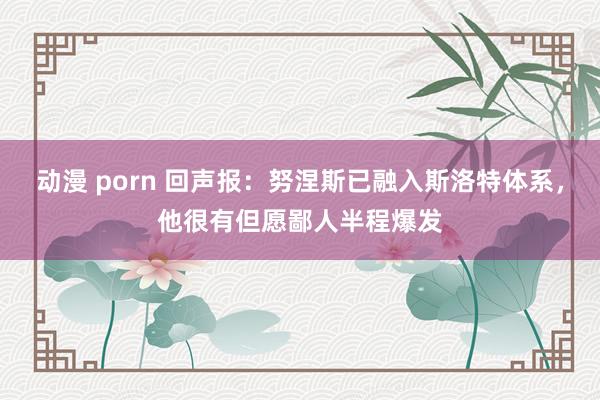 动漫 porn 回声报：努涅斯已融入斯洛特体系，他很有但愿鄙人半程爆发