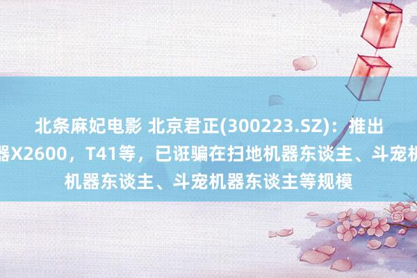 北条麻妃电影 北京君正(300223.SZ)：推出的异构多核惩办器X2600，T41等，已诳骗在扫地机器东谈主、斗宠机器东谈主等规模