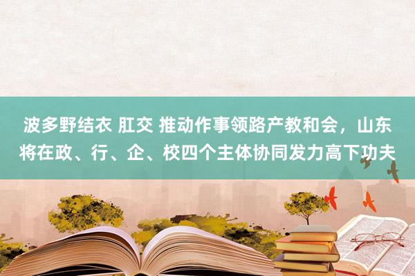 波多野结衣 肛交 推动作事领路产教和会，山东将在政、行、企、校四个主体协同发力高下功夫