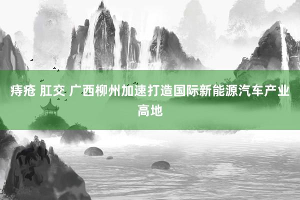 痔疮 肛交 广西柳州加速打造国际新能源汽车产业高地