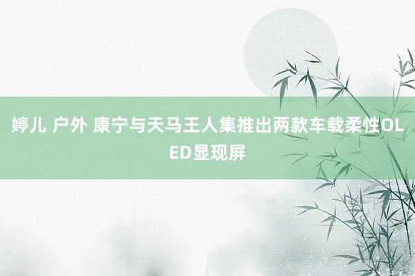 婷儿 户外 康宁与天马王人集推出两款车载柔性OLED显现屏
