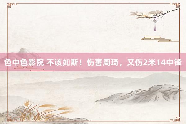 色中色影院 不该如斯！伤害周琦，又伤2米14中锋