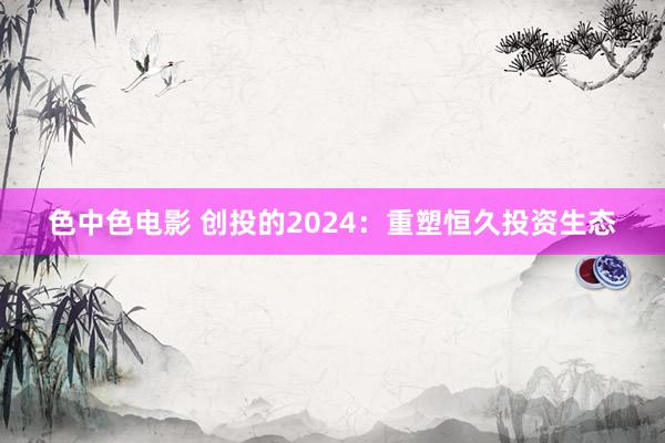 色中色电影 创投的2024：重塑恒久投资生态