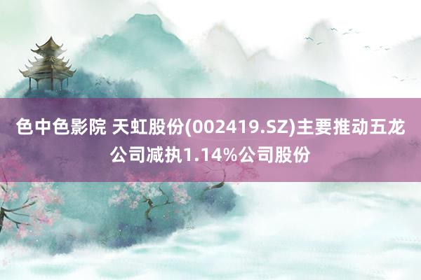 色中色影院 天虹股份(002419.SZ)主要推动五龙公司减执1.14%公司股份