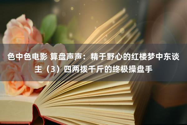 色中色电影 算盘声声：精于野心的红楼梦中东谈主（3）四两拨千斤的终极操盘手