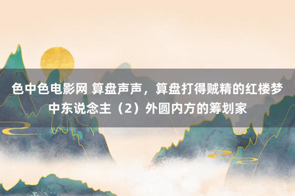 色中色电影网 算盘声声，算盘打得贼精的红楼梦中东说念主（2）外圆内方的筹划家