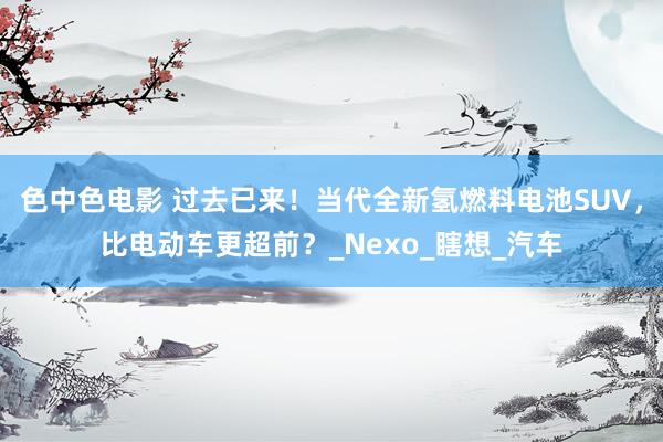 色中色电影 过去已来！当代全新氢燃料电池SUV，比电动车更超前？_Nexo_瞎想_汽车