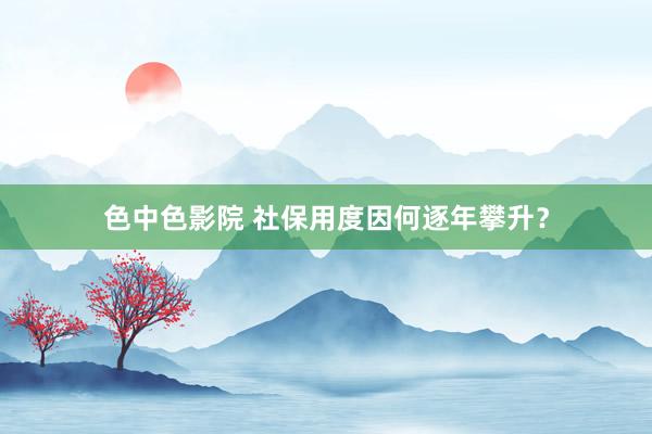色中色影院 社保用度因何逐年攀升？
