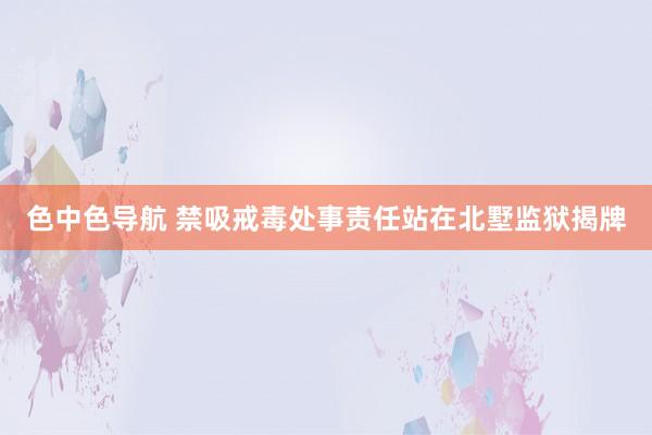 色中色导航 禁吸戒毒处事责任站在北墅监狱揭牌