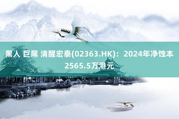 黑人 巨屌 清醒宏泰(02363.HK)：2024年净蚀本2565.5万港元