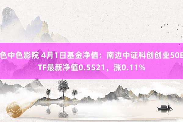 色中色影院 4月1日基金净值：南边中证科创创业50ETF最新净值0.5521，涨0.11%