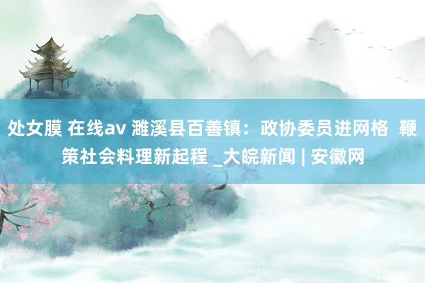 处女膜 在线av 濉溪县百善镇：政协委员进网格  鞭策社会料理新起程 _大皖新闻 | 安徽网