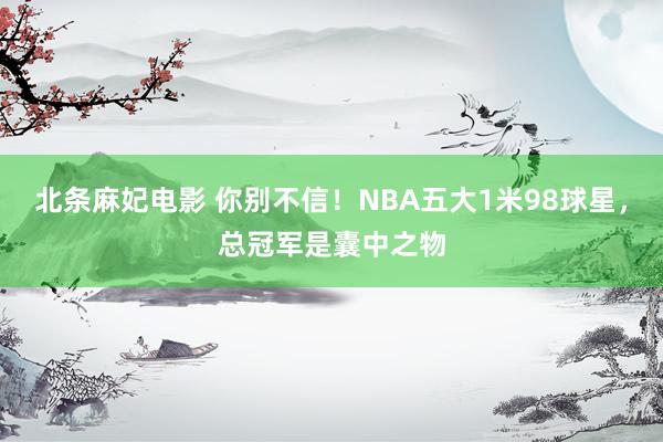北条麻妃电影 你别不信！NBA五大1米98球星，总冠军是囊中之物