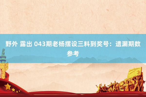 野外 露出 043期老杨摆设三料到奖号：遗漏期数参考